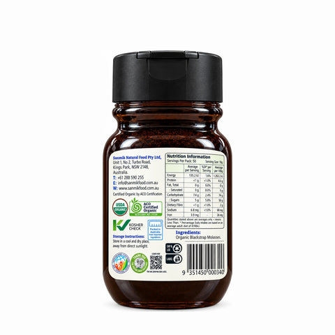 Organic Blackstrap Molasses - 500g