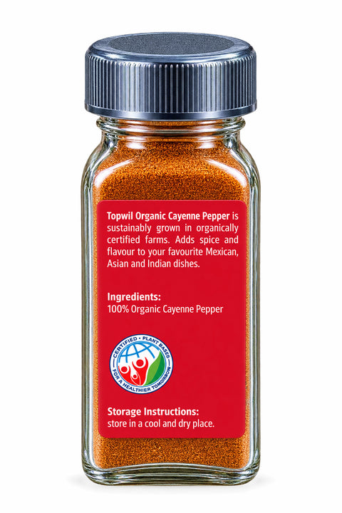 Topwil Organic Ground Cayenne Pepper - 45g