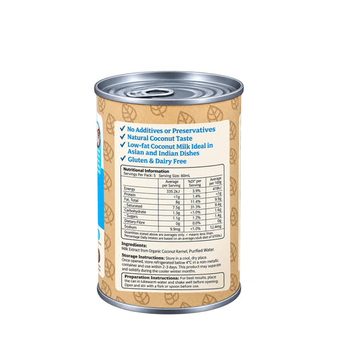 Organic Light Coconut Milk (10%) - 400ml