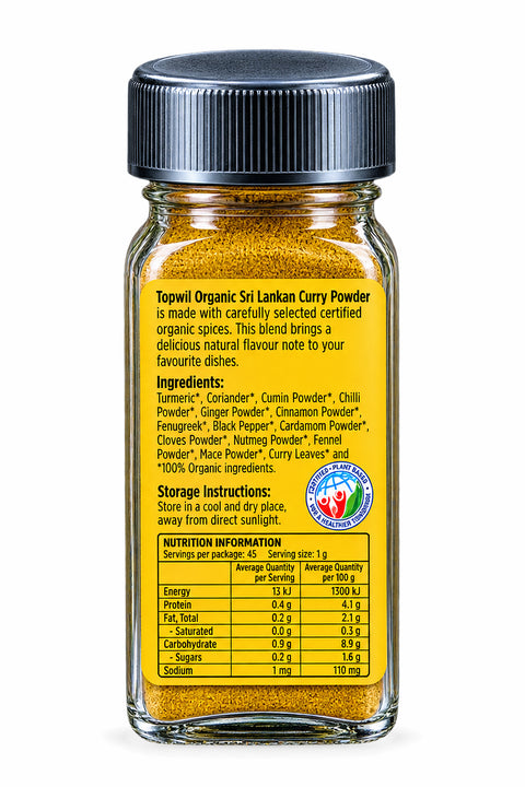 Topwil Organic Sri Lankan Curry Powder - 45g