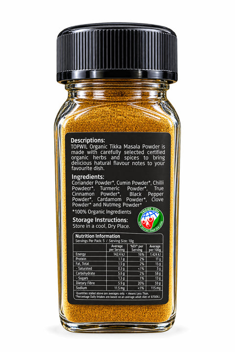 Topwil Organic Tikka Masala Powder - 50g