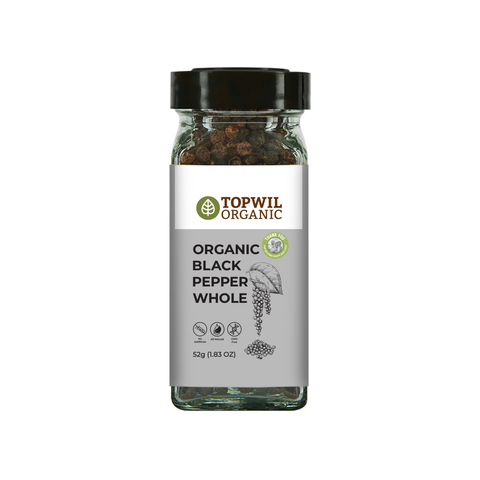 Organic Black Pepper Whole - 52g